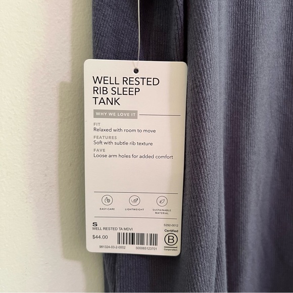 Athleta Well Rested Rib Sleep Tank - Picture 6 of 9